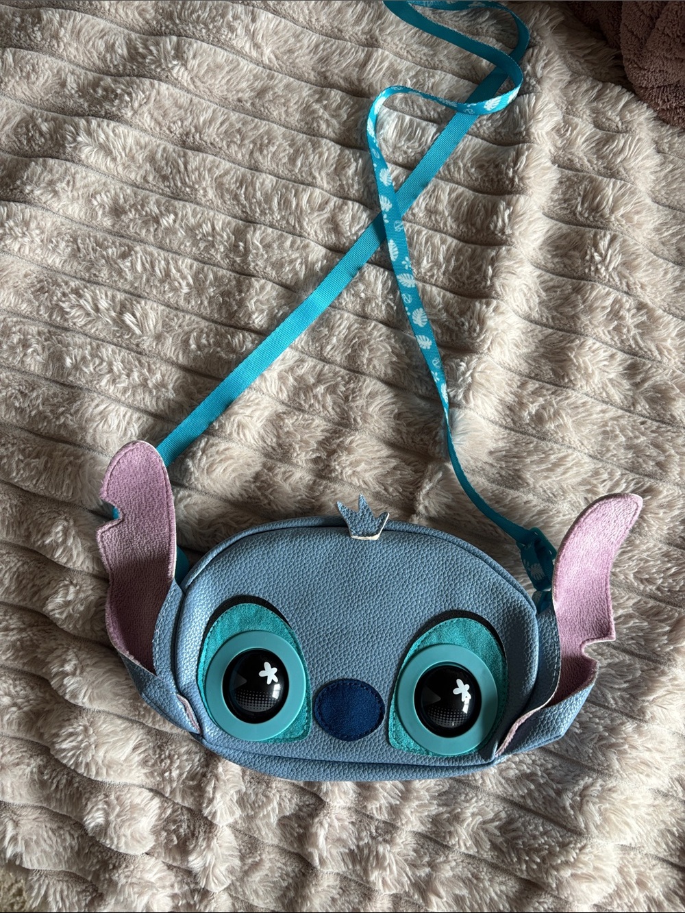 Disney Blue & Teal Stitch Character Crossbody Bag